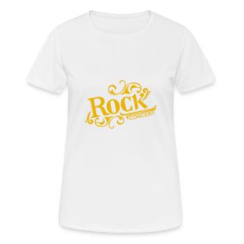 Concert rock - T-shirt respirant Femme - blanc - Devant - AI Model Female 172 dark (172cm)