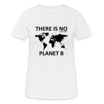 Il n'y a pas de planète B - T-shirt respirant Femme - blanc - Devant - AI Model Female 172 dark (172cm)