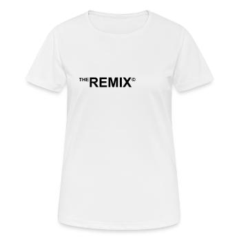 remix zusammen mit original vater/sohn partnerlook - Frauen T-Shirt atmungsaktiv - Weiß - Vorne - AI Model Female 172 dark (172cm)