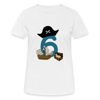 6. Kids Birthday 6 Years Old Gift Shirt - Women's Breathable T-Shirt - white - Front - AI Model Female 172 dark (172cm)
