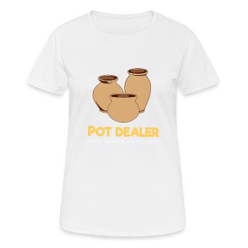 Pot dealer pottery pottery pottery pottery dealer - Women's Breathable T-Shirt - white - Front - AI Model Female 172 dark (172cm)