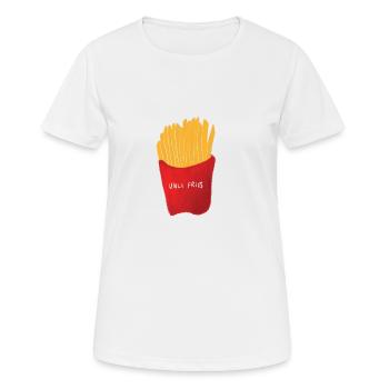 French fries - Women's Breathable T-Shirt - white - Front - AI Model Female 172 dark (172cm)