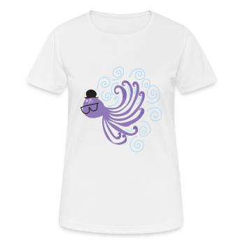 Oktopuss - Women's Breathable T-Shirt - white - Front - AI Model Female 172 dark (172cm)