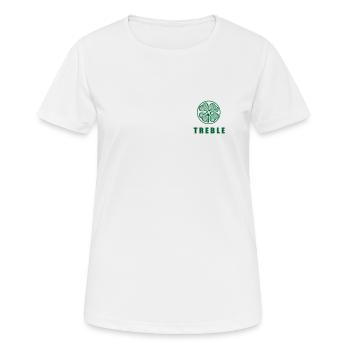 keltische Höhen - Frauen T-Shirt atmungsaktiv - Weiß - Vorne - AI Model Female 172 dark (172cm)