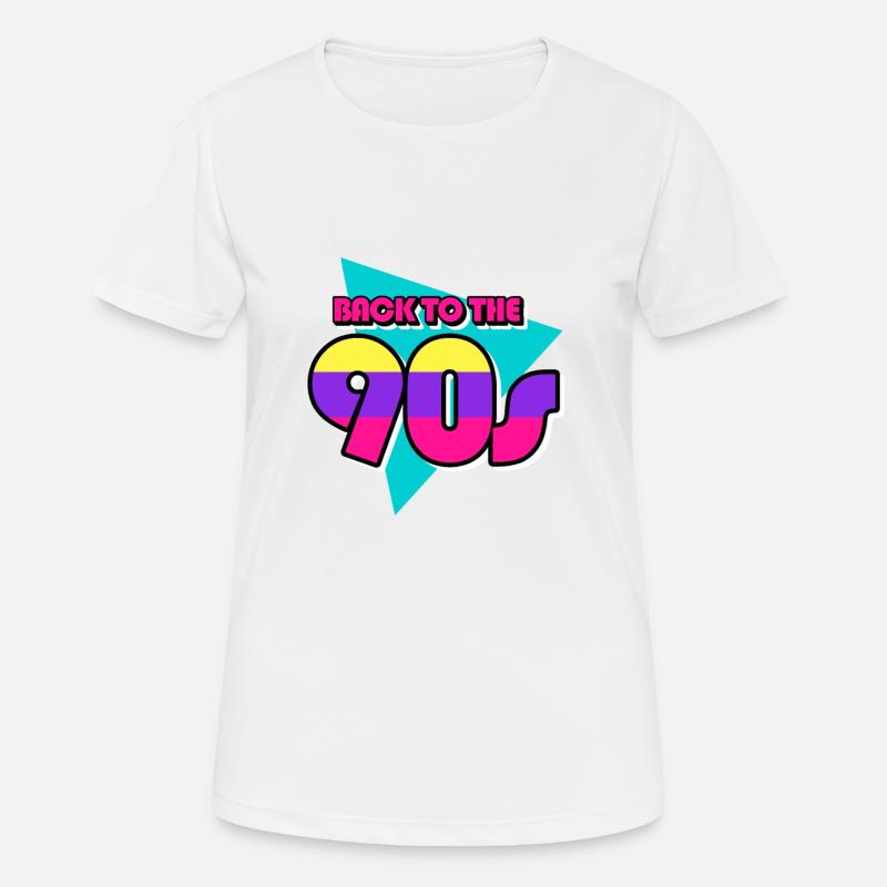 90 - Women's Breathable T-Shirt - white