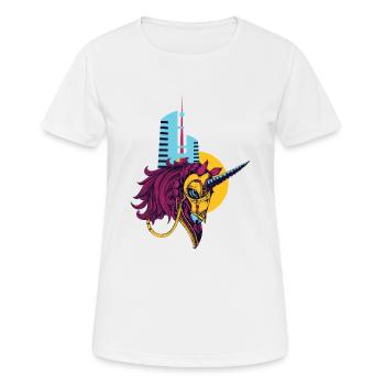 Einhörner Sind Echt - Frauen T-Shirt atmungsaktiv - Weiß - Vorne - AI Model Female 172 dark (172cm)