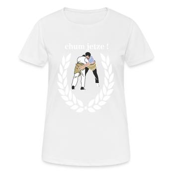 chum jetze schwinger - Frauen T-Shirt atmungsaktiv - Weiß - Vorne - AI Model Female 172 dark (172cm)