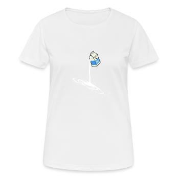Lait Lait Pack de lait Packs espace Espace - T-shirt respirant Femme - blanc - Devant - AI Model Female 172 dark (172cm)