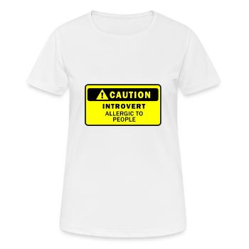 Funny - Women's Breathable T-Shirt - white - Front - AI Model Female 172 dark (172cm)