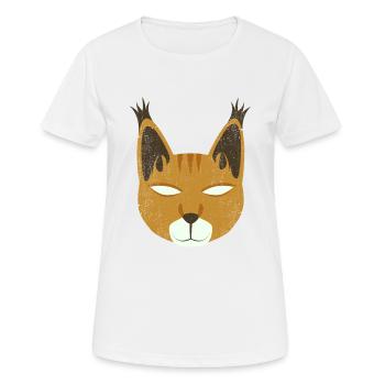 Jungle Wildkatze - Frauen T-Shirt atmungsaktiv - Weiß - Vorne - AI Model Female 172 dark (172cm)