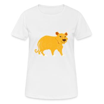 Jungle Animal Tiger - Frauen T-Shirt atmungsaktiv - Weiß - Vorne - AI Model Female 172 dark (172cm)