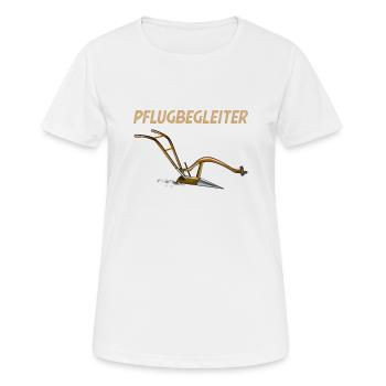 Plow Companion - Gift for Farmers - Women's Breathable T-Shirt - white - Front - AI Model Female 172 dark (172cm)