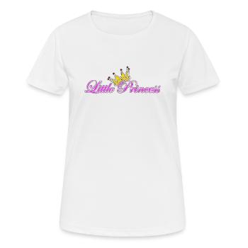 Little Princess mit Krone - Frauen T-Shirt atmungsaktiv - Weiß - Vorne - AI Model Female 172 dark (172cm)