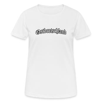 East Germany East saying gift - Women's Breathable T-Shirt - white - Front - AI Model Female 172 dark (172cm)