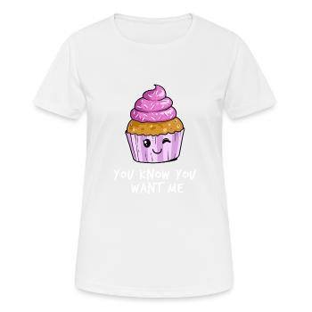 Muffin cupcake pastry chef - Women's Breathable T-Shirt - white - Front - AI Model Female 172 dark (172cm)