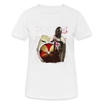 Ritter Templer Tempelritter Kreuzritter Kreuzzug - Frauen T-Shirt atmungsaktiv - Weiß - Vorne - AI Model Female 172 dark (172cm)