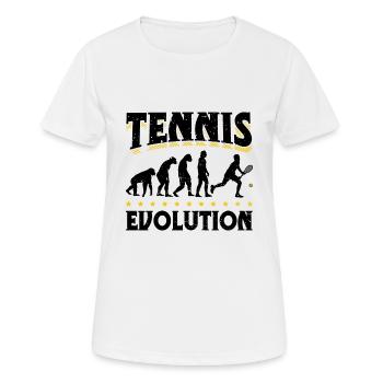Evolution Tennis Tennis Player Tennis Game - Women's Breathable T-Shirt - white - Front - AI Model Female 172 dark (172cm)