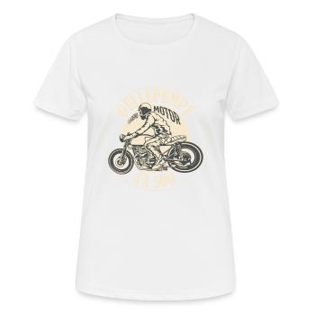 Güllepumpe CX500 Legend Motor - Frauen T-Shirt atmungsaktiv - Weiß - Vorne - AI Model Female 172 dark (172cm)