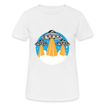 OVNI - T-shirt respirant Femme - blanc - Devant - AI Model Female 172 dark (172cm)