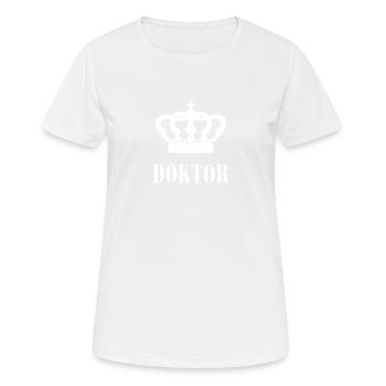 Doctorate, Doctor - Women's Breathable T-Shirt - white - Front - AI Model Female 172 dark (172cm)