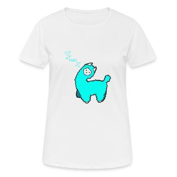 Alpagas Alpagas Alpagas Lama Comic - T-shirt respirant Femme - blanc - Devant - AI Model Female 172 dark (172cm)