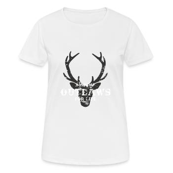 Cadeau de cerf bavarois hors-la-loi bavarois - T-shirt respirant Femme - blanc - Devant - AI Model Female 172 dark (172cm)