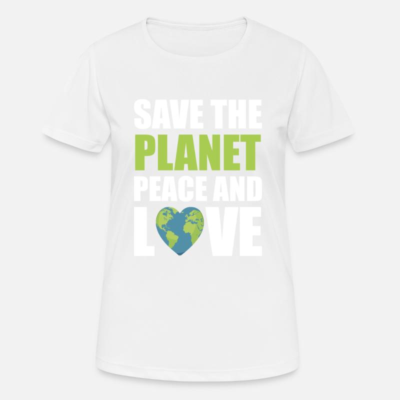 Save the planet - Women's Breathable T-Shirt - white