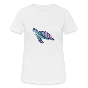 Turtles do not flirt, they twirle. - Women's Breathable T-Shirt - white - Front - AI Model Female 172 dark (172cm)