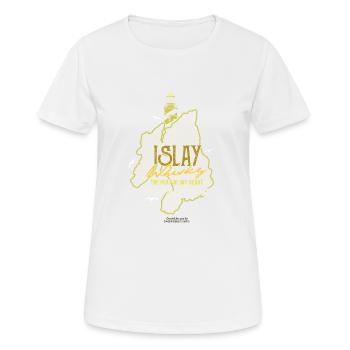 Whisky Insel Islay Tasting Notes - Frauen T-Shirt atmungsaktiv - Weiß - Vorne - AI Model Female 172 dark (172cm)