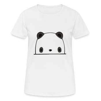 Panda - Frauen T-Shirt atmungsaktiv - Weiß - Vorne - AI Model Female 172 dark (172cm)
