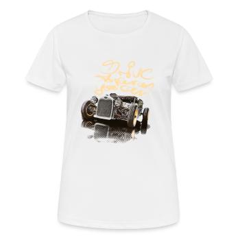 so schnell... hot rod rat-rod auto - Frauen T-Shirt atmungsaktiv - Weiß - Vorne - AI Model Female 172 dark (172cm)