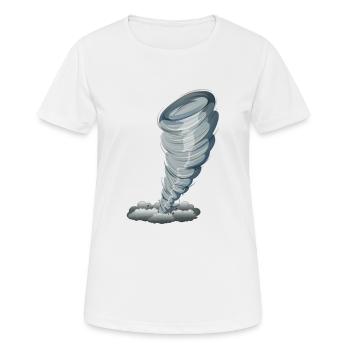 Cadeau météo tempête de tornade - T-shirt respirant Femme - blanc - Devant - AI Model Female 172 dark (172cm)