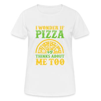 Je me demande ... - T-shirt respirant Femme - blanc - Devant - AI Model Female 172 dark (172cm)