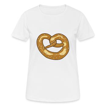 pretzel - Women's Breathable T-Shirt - white - Front - AI Model Female 172 dark (172cm)