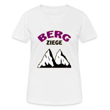 Berge Berg Ziege - Frauen T-Shirt atmungsaktiv - Weiß - Vorne - AI Model Female 172 dark (172cm)