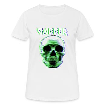 gabber gabba techno hardstyle speedcore gift - Women's Breathable T-Shirt - white - Front - AI Model Female 172 dark (172cm)