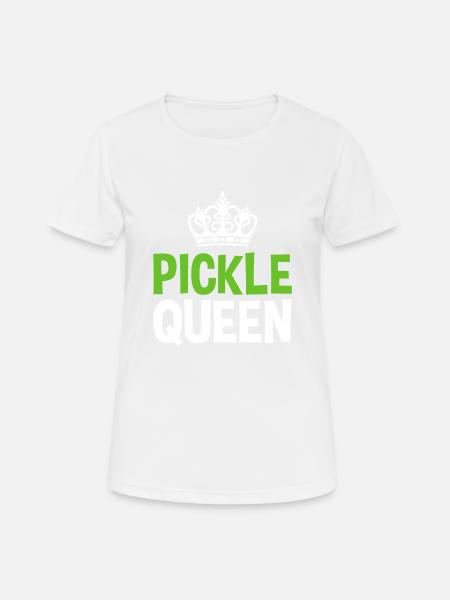 Essiggurken-Königin - Frauen T-Shirt atmungsaktiv - Weiß