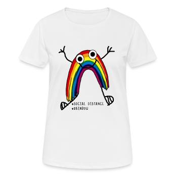 kids rainbow - Women's Breathable T-Shirt - white - Front - AI Model Female 172 dark (172cm)