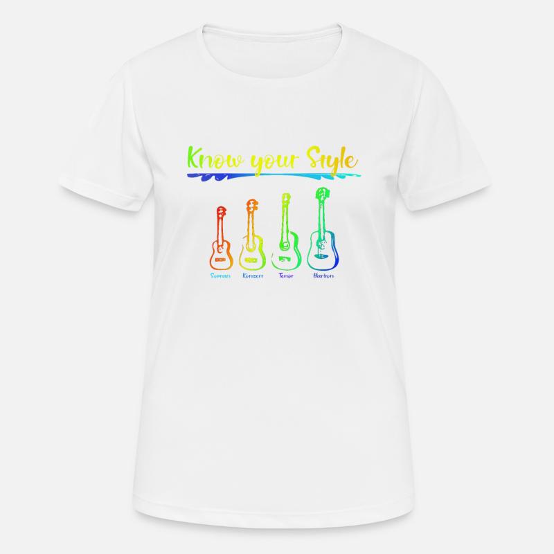 Ukulele sizes - Women's Breathable T-Shirt - white