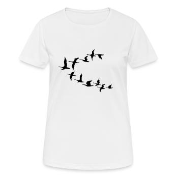 Frieden - Freiheit - Entfeinerung - Frauen T-Shirt atmungsaktiv - Weiß - Vorne - AI Model Female 172 dark (172cm)