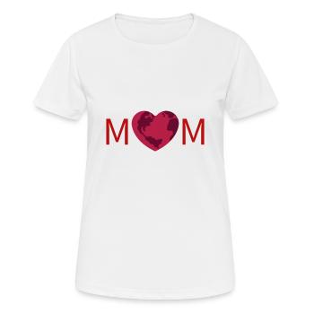 Fête des Mères - T-shirt respirant Femme - blanc - Devant - AI Model Female 172 dark (172cm)