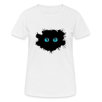 Cat eyes - Women's Breathable T-Shirt - white - Front - AI Model Female 172 dark (172cm)
