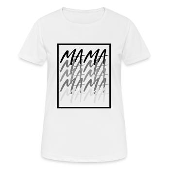 Maman - T-shirt respirant Femme - blanc - Devant - AI Model Female 172 dark (172cm)
