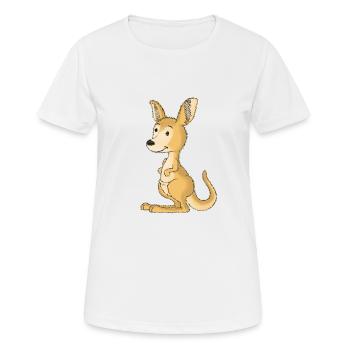 Animaux sauvages Australie Marssaquez Kangourou Enfants - T-shirt respirant Femme - blanc - Devant - AI Model Female 172 dark (172cm)