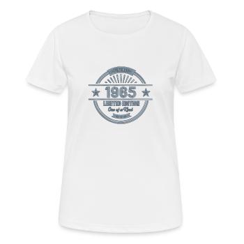 Born in 1965 - born in 1965 - Women's Breathable T-Shirt - white - Front - AI Model Female 172 dark (172cm)