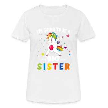 wird große Schwester unciron sein - Frauen T-Shirt atmungsaktiv - Weiß - Vorne - AI Model Female 172 dark (172cm)