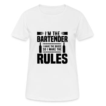 I am the Bartender - T-shirt respirant Femme - blanc - Devant - AI Model Female 172 dark (172cm)