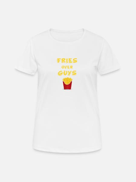 Pleurs sur les gars - T-shirt respirant Femme - blanc
