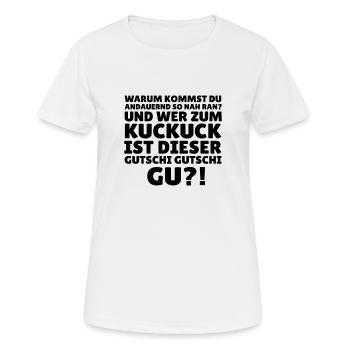 Lustiger Baby Spruch. Geschenkidee. - Frauen T-Shirt atmungsaktiv - Weiß - Vorne - AI Model Female 172 dark (172cm)