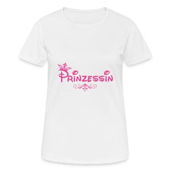 Prinzessin - Verspieltes Design in Pink - Frauen T-Shirt atmungsaktiv - Weiß - Vorne - AI Model Female 172 dark (172cm)
